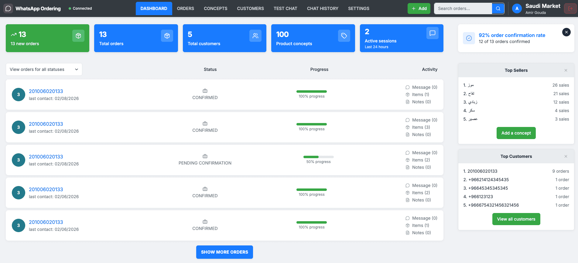 Merchant Dashboard Preview